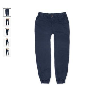 Bear Bottom Men's L Stretch Joggers (Navy Blue)